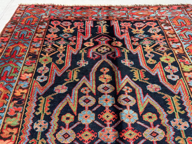 4'8x7'1 ft Antique Turkish Caucasian Rug, Rare 1900s Hand-Knotted Medallion Rug gallery