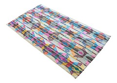 5×8 Rug Hand Made Kurdish Kilim Rug Flat Weave Colorful Primivite Rug 4′6″×8′2″