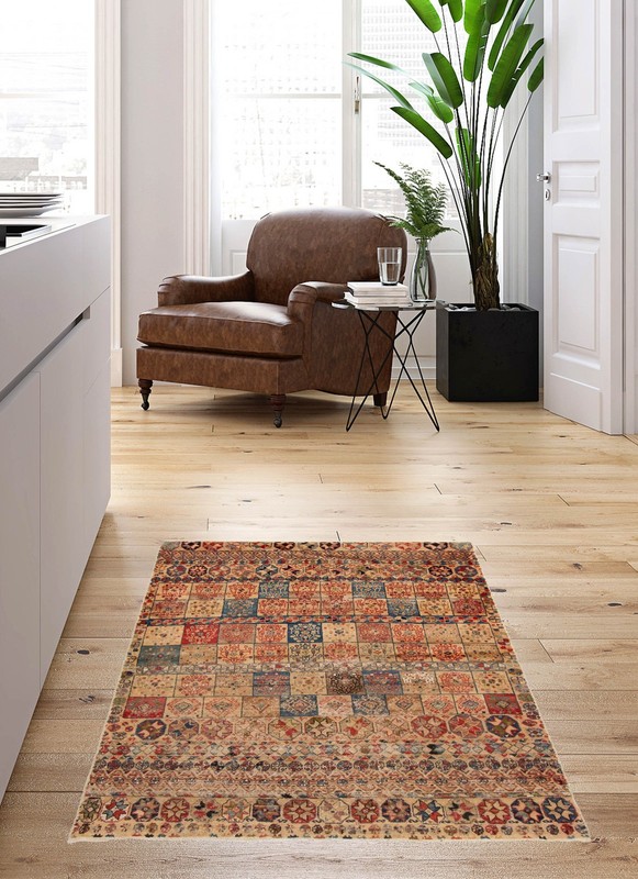 Vintage Traditional Hand-Knotted Area Rug 4'10" x 6'0" Oriental Wool Carpet gallery