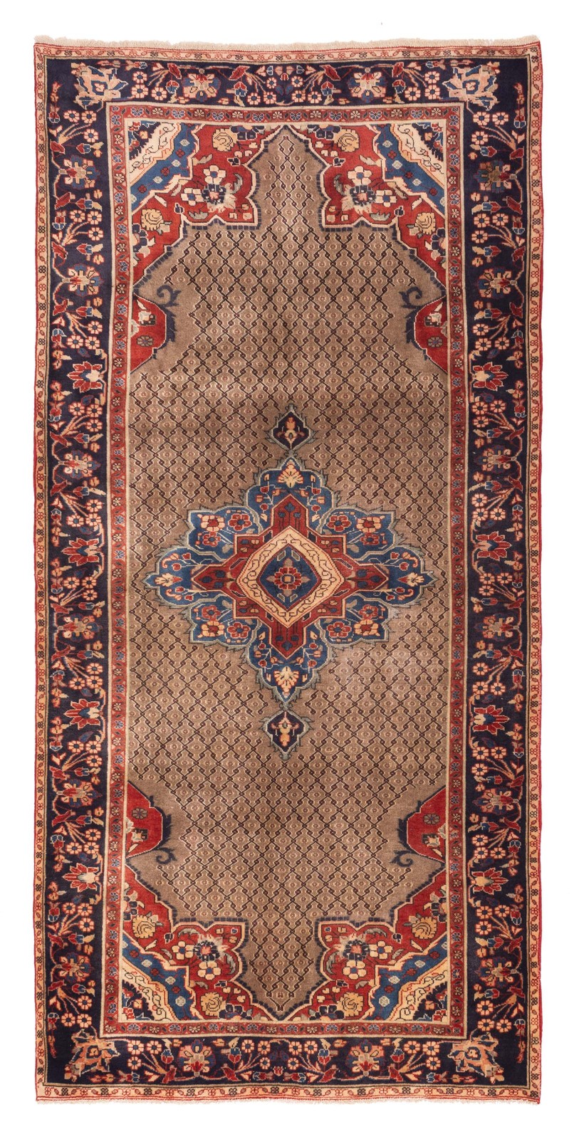 Vintage Traditional Hand-Knotted Area Rug 5'1" x 10'8" Oriental Wool Carpet gallery