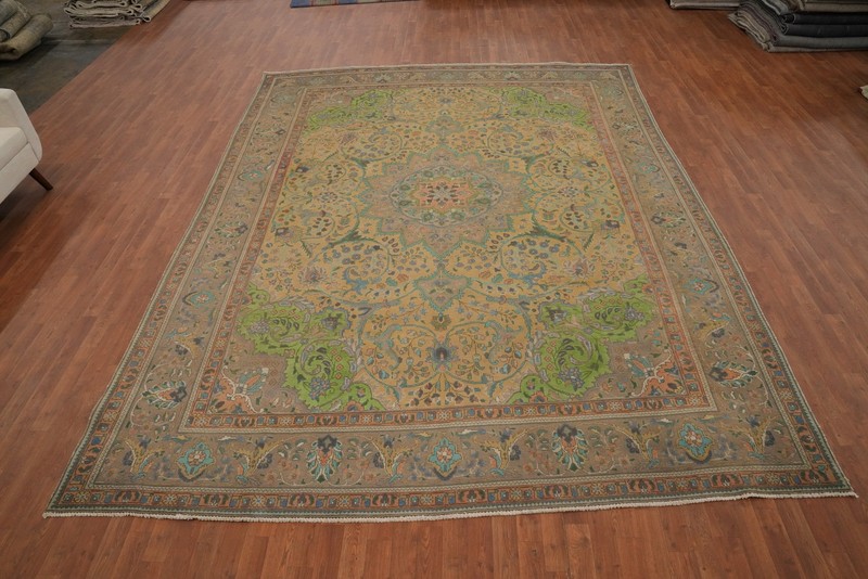Vintage Traditional Floral Wool Area Rug 10x13 ft Hand-knotted for Living Room gallery