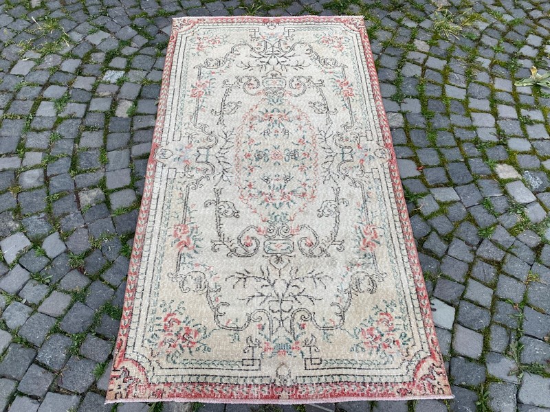 Area rug, Turkish rug, Vintage rug, Handmade rug, Wool rug Carpet | 3,6 x 6,7 ft gallery