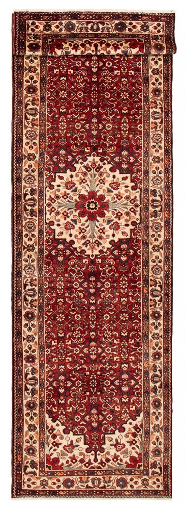 Vintage Hand-knotted Runner Rug 3'8" x 13'0" Traditional Oriental Wool Carpet