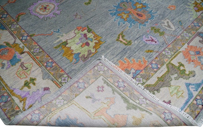 Vintage Turkish Oushak Rug, Beige 9X12 ft, Handmade Wool, Bohemian Anatolian gallery