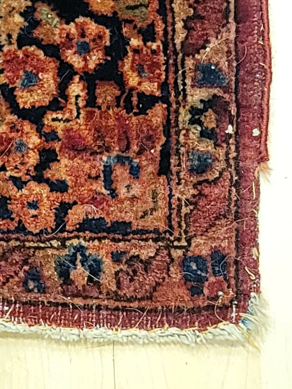 Antique Sarouk Mahajeran Rug 80" L X 50" W Hand Knotted Gorgeous Clean EUC gallery