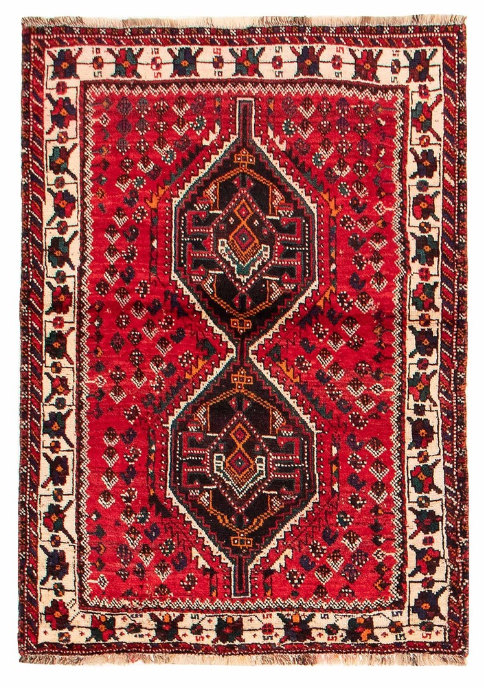 Traditional Vintage Hand-Knotted Carpet 3'8" x 5'3" Wool Area Rug