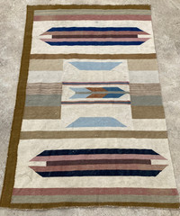 Vintage Traditional Handmade Beautiful Mexican Kilim Floor Rug Carpet 165×104 cm