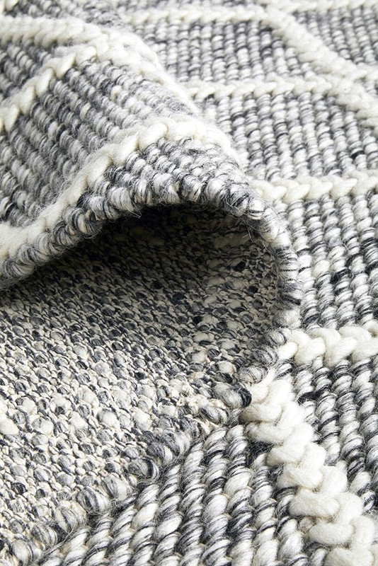 Huxley Hand Loomed Rug, 225 Cm Length X 155 Cm Width, Grey gallery