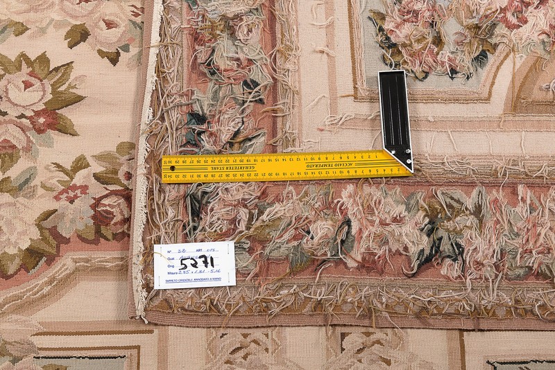 Classic Floral French Style Drawing Aubusson 285x181 CM (Galleria Farah1970) gallery