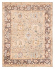 Vintage 7’10” x 9’11” Traditional Hand Knotted Vegetable Dye Wool Area Rug