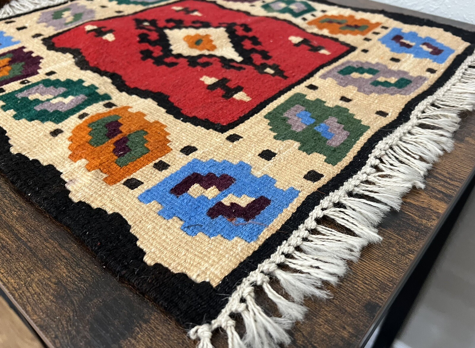Vintage Kilim Rug Table Centerpiece Place Mat Doormat Wall Hanging gallery