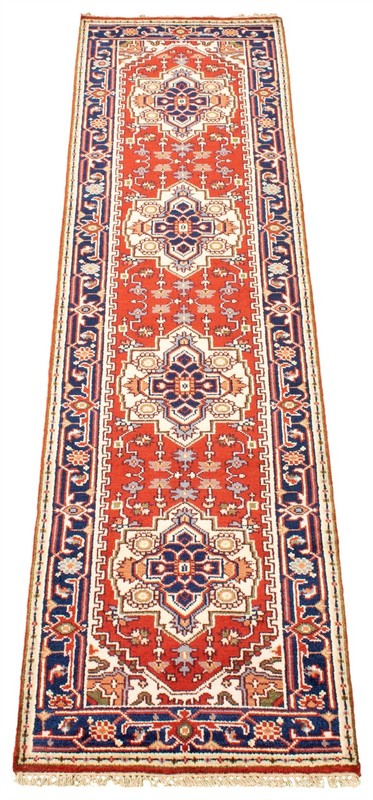 2'7" x 10'0" Vintage Hand-knotted Runner Rug Traditional Oriental Wool Carpet gallery