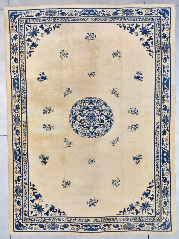 Antique Chinese Peking Oriental Rug 9’9” X 13’5” #7886