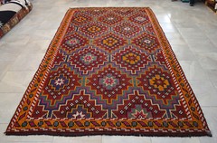 6×10 Rug Hand Made Turkish Rug Vintage Goat hair Kilim Rug Actual 5’9″ x 10’4″