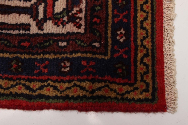 Vintage 6'8" x 10'1" Traditional Hand Knotted Vegetable Dye Wool Area Rug gallery