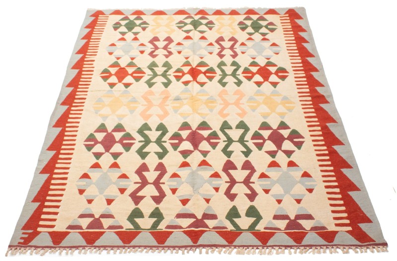 Vintage Hand Woven Area Rug 6'4" x 8'9" Traditional Wool Oriental Carpet gallery