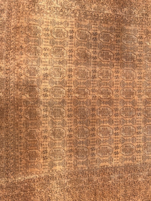 8x11 Antique Turkmen Rug, Hand Knotted Tribal Vintage Brown Boho Living Room Rug gallery