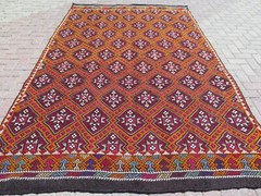 Turkish Kilim, Area Rugs, Floor Carpet Boho Rug, Handmade Wool KelimRug 71″X115″