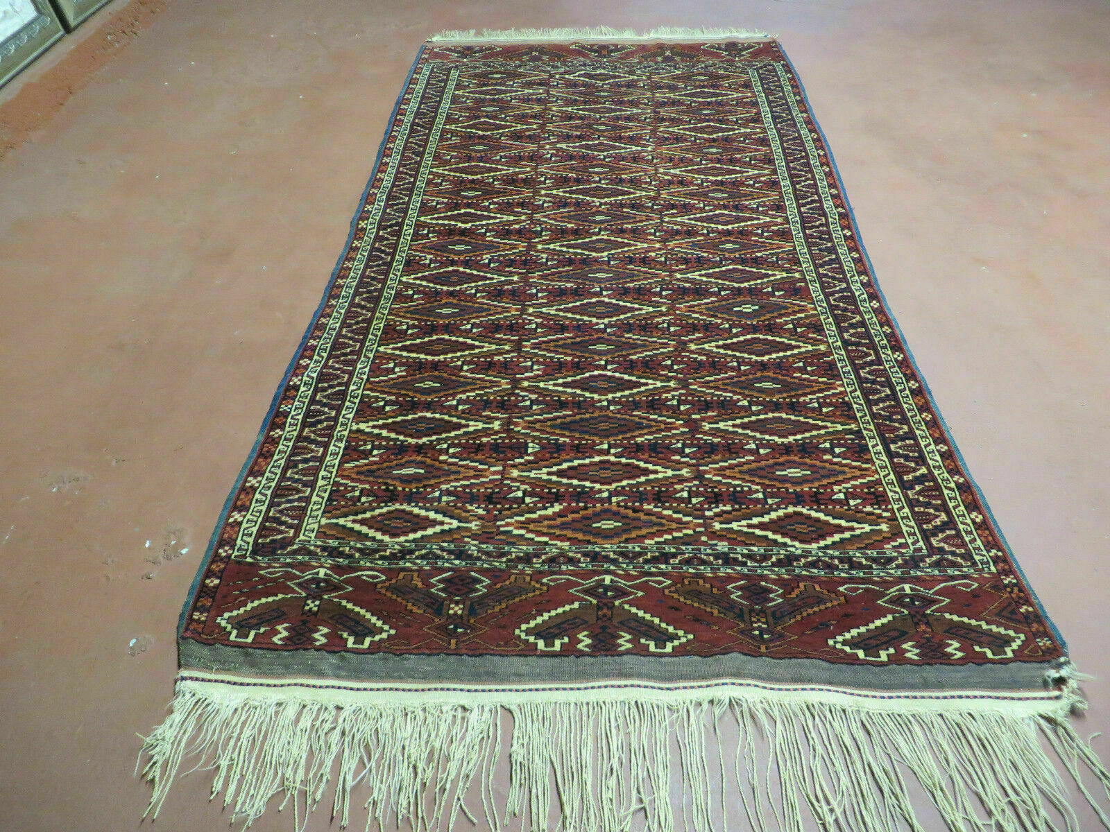 4' X 8' Antique Handmade Russian Bokhara Turkoman Yamud Wool Rug Carpet Nice gallery