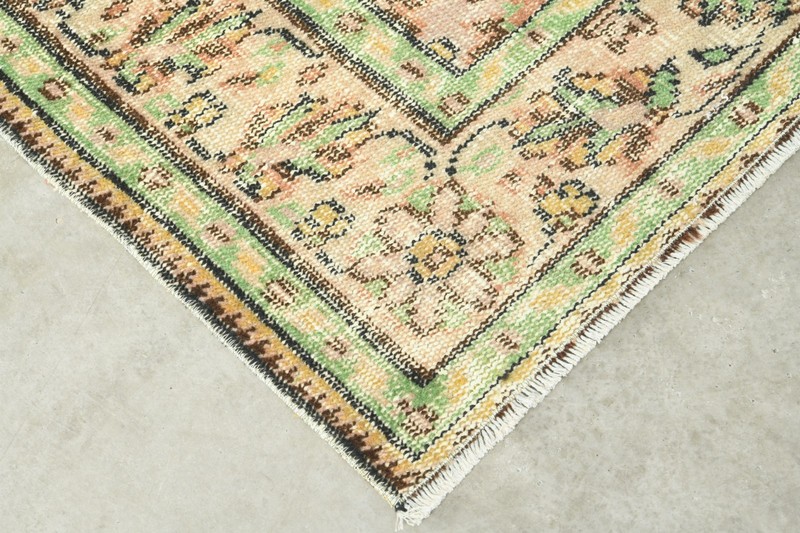 5x9 Turkish Antique Rug Anatolian Hand-Knotted Vintage Oushak Large Carpet,158 gallery