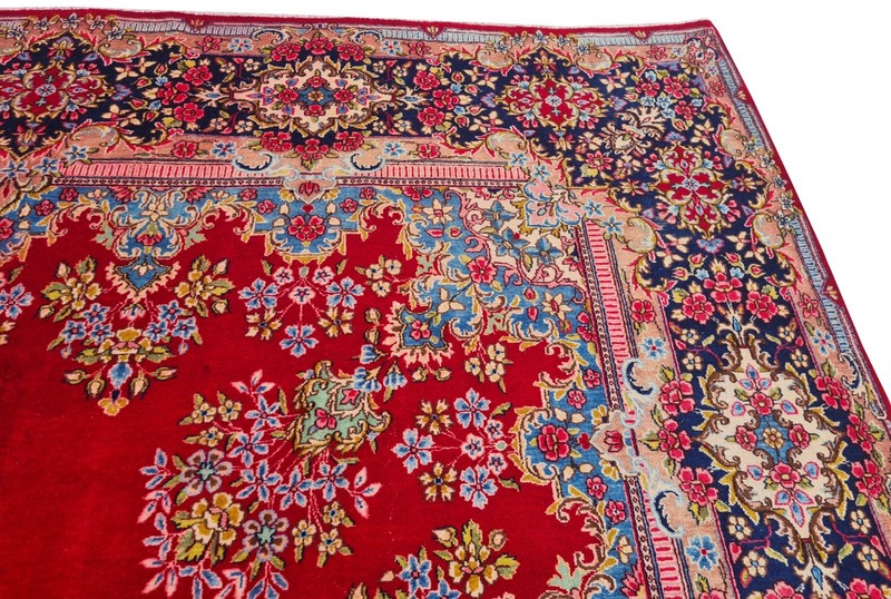 Genuine Hand Knotted Antique Tribal Qirmoun Wool Area Rug 14 x 11 Ft gallery