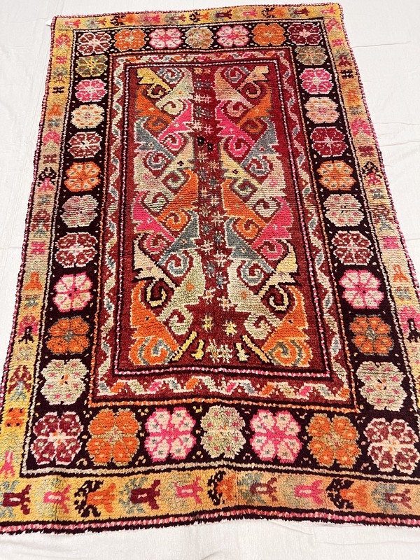 Antique Hand-Knotted Turkish Monastery 6'5" x 4" gallery