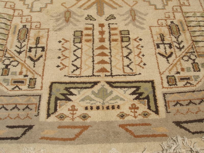 An Antique Village Tribal Moroccan Rug, 13' 4 X 9' 3 ft gallery