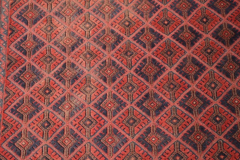 4'10 x 6'6 Hand knotted vintage afghan tribal moshvani area rug, Afghan wool rug gallery