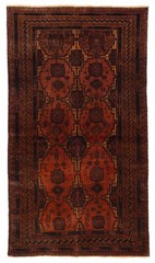 Vintage Hand-Knotted Area Rug 3’8″ x 6’8″ Traditional Oriental Wool Carpet