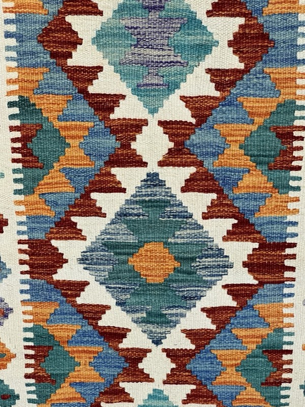 Vintage Kilim Traditional Hand Made Oriental Wool Kilim 5ftx3.2ft 154cmx104cm gallery