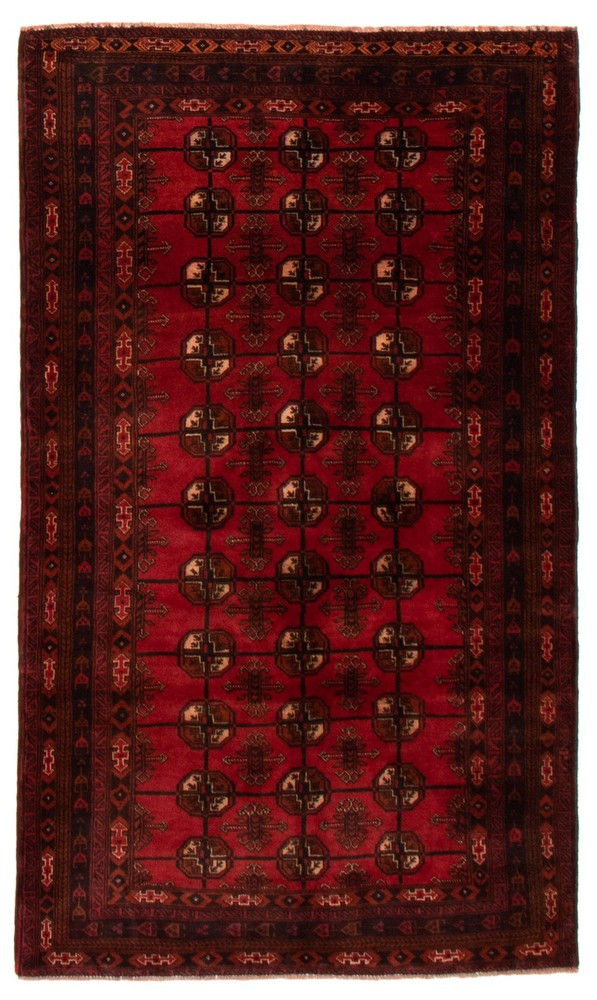Vintage Hand-Knotted Carpet 3'11" x 6'4" Traditional Oriental Wool Area Rug