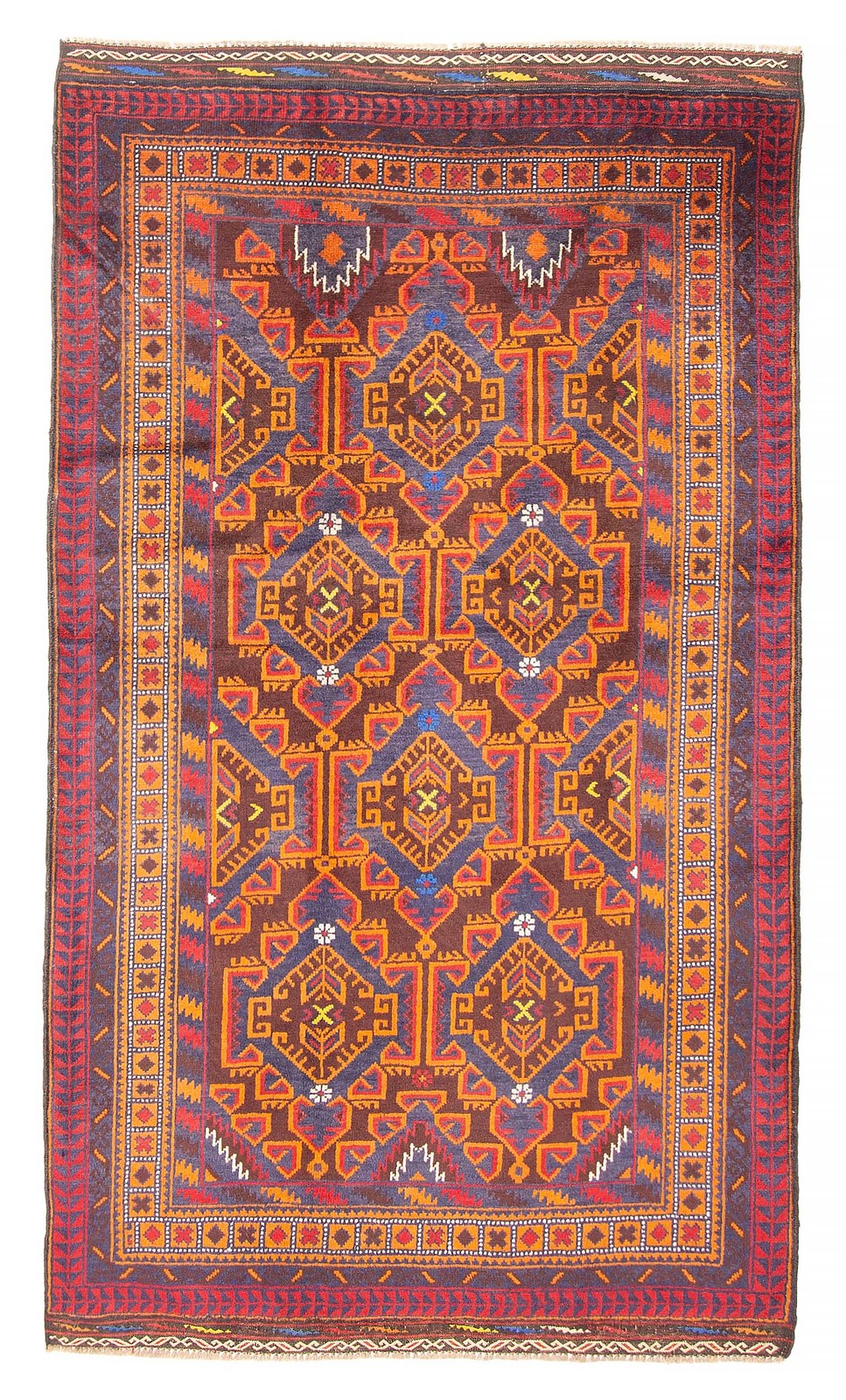 Vintage 3'10" x 6'9" Traditional Hand Knotted Vegetable Dye Wool Area Rug gallery