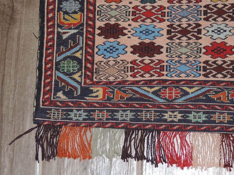 2x4ft. Handwoven Caucasian Kilim Sumak Wool Saddlebag gallery