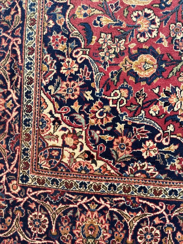 1920s Hand-knotted Rug 4’5”X 7' Kaashan Nice Muted Colors gallery