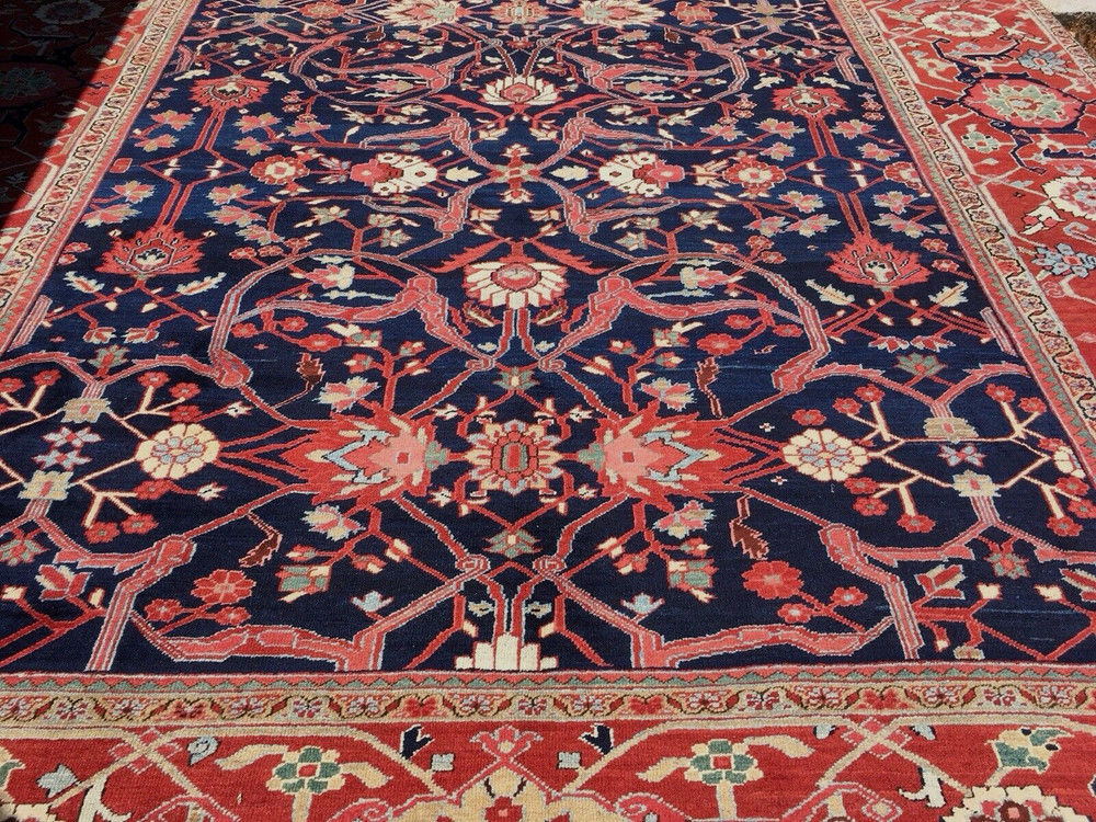Antique HE-RI-Z High-Collectible Size : 11' 7" x 14' 2" Circa : 1905