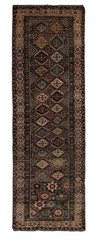 3.8×11.6 Ft Antique Shirvan Runner Rug, East Caucasus, Circa 1860