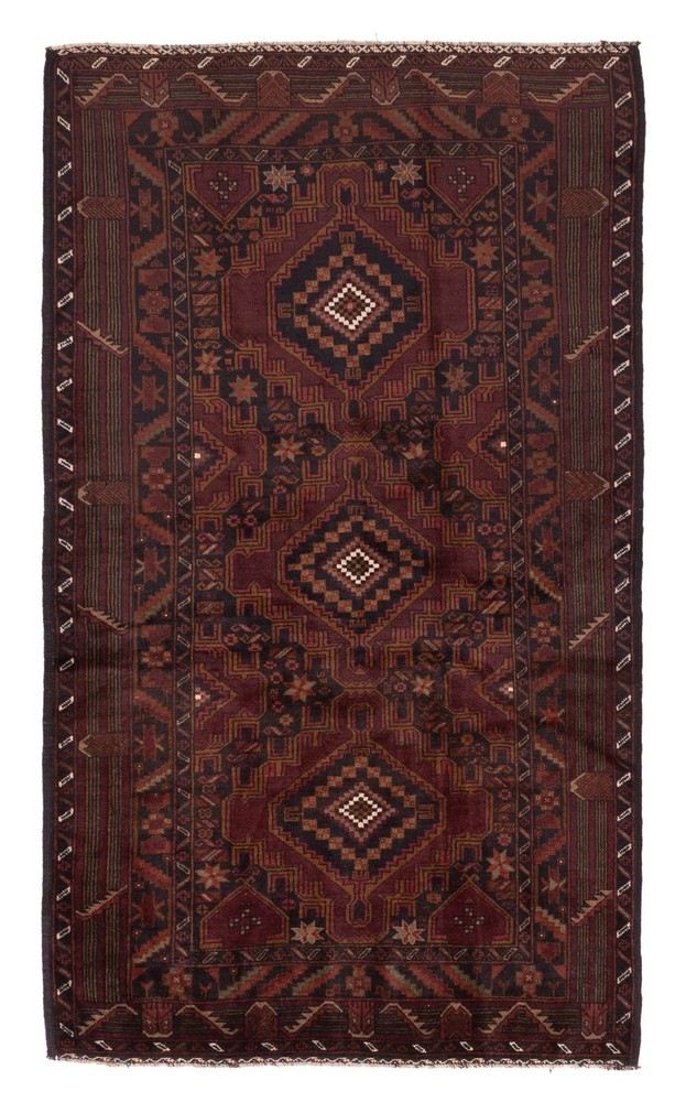 Vintage Traditional Hand-Knotted Area Rug 4'0" x 6'9" Oriental Wool Carpet