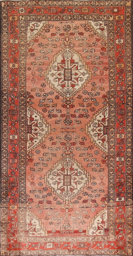 Living Room Area Rug 5x10 ft.Vintage Ardebil oriental Hand-Knotted Wool Carpet