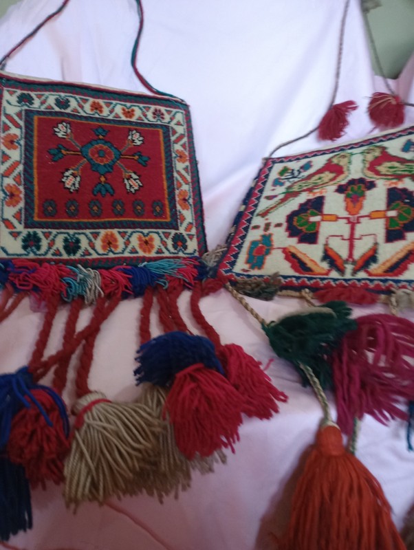 13" x 36" Handmade Middle Eastern Wool Bag Set gallery