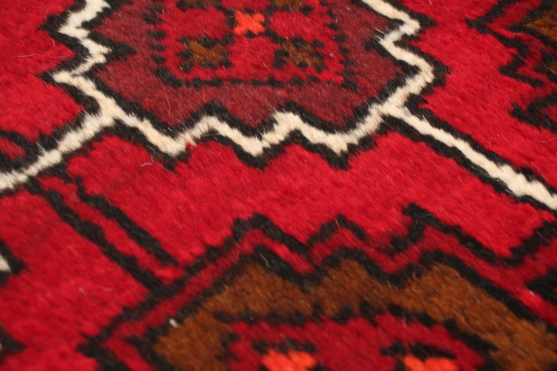 Vintage 3'4" x 5'5" Traditional Hand Knotted Vegetable Dye Wool Area Rug gallery