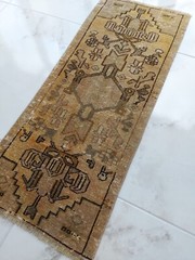 Mysterious ancient Pattern Carpet Antique Beige Wool Rug Free Shipping Rug