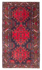 Vintage 3’4″ x 6’0″ Traditional Hand Knotted Vegetable Dye Wool Area Rug