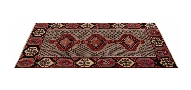 Koliai Hand Knotted Persian Rug 260 x 137cm - Nomadic, Oriental, Red, Carpet,... gallery