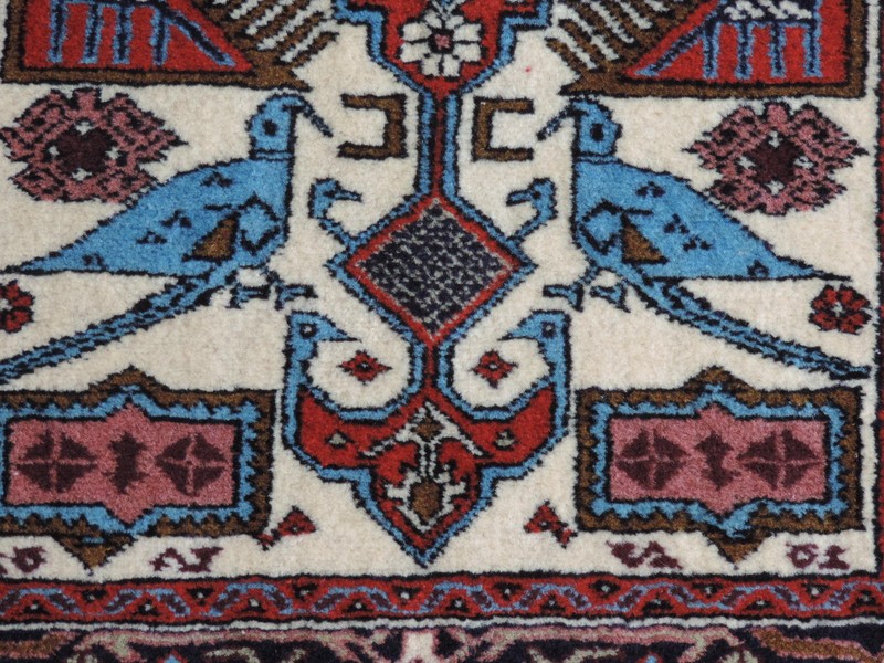 2x3ft. Handmade Ardebil Caucasian Wool Rug gallery