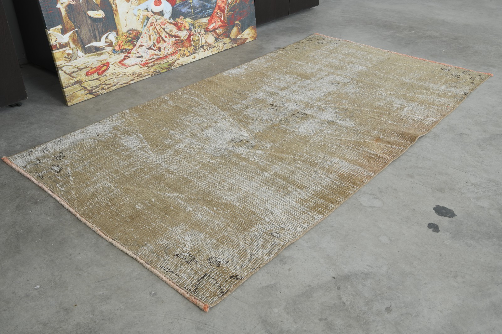 3x7 Turkish Runner Rug, Hand-Knotted Vintage Oushak Rug Small, Boho Decor,697 gallery