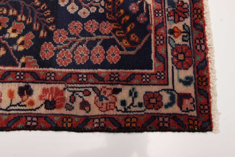 3'5" x 10'7" Vintage Hand-knotted Runner Rug Traditional Oriental Wool Carpet gallery