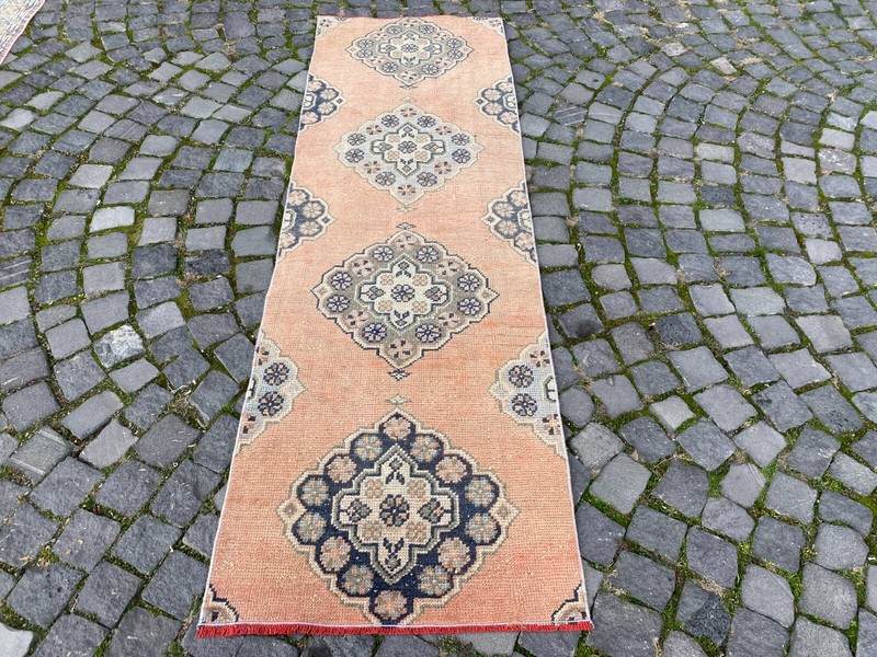 Wool rug, Bohemian rugs, Runner rug, Handmade rug, Turkish rug | 2,2 x 7,1 ft gallery