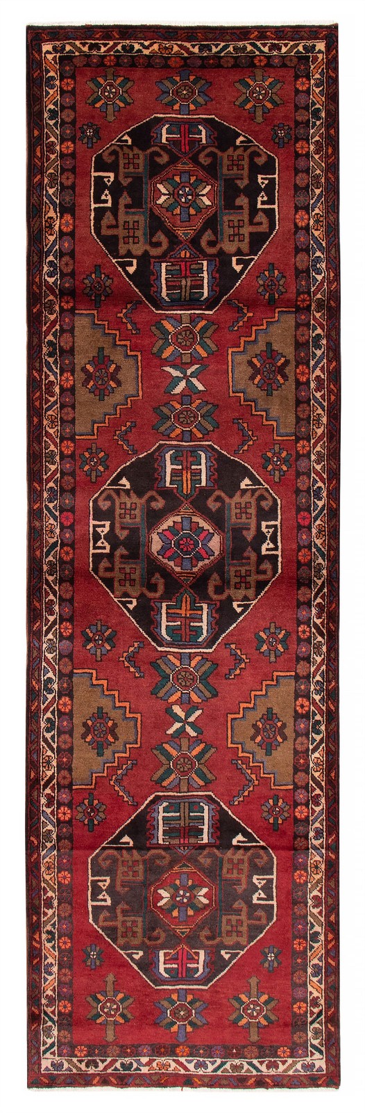 Traditional Vintage Hand-Knotted Area Rug 4'1" x 13'5" Oriental Wool Carpet gallery