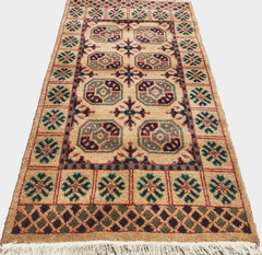 3’X5′ ANTIQUITY HAND WOVEN CAUCASIAN TURKMAN TRIBAL MUTED BLUE WOOL RUG