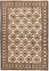 Vintage 5’10” x 8’6″ Traditional Hand Knotted Vegetable Dye Wool Area Rug